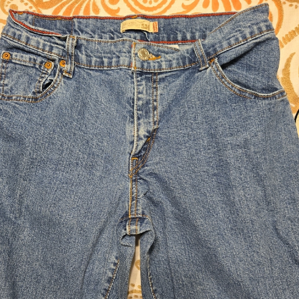 Levi's Classic Blue Jeans with Red Stitching